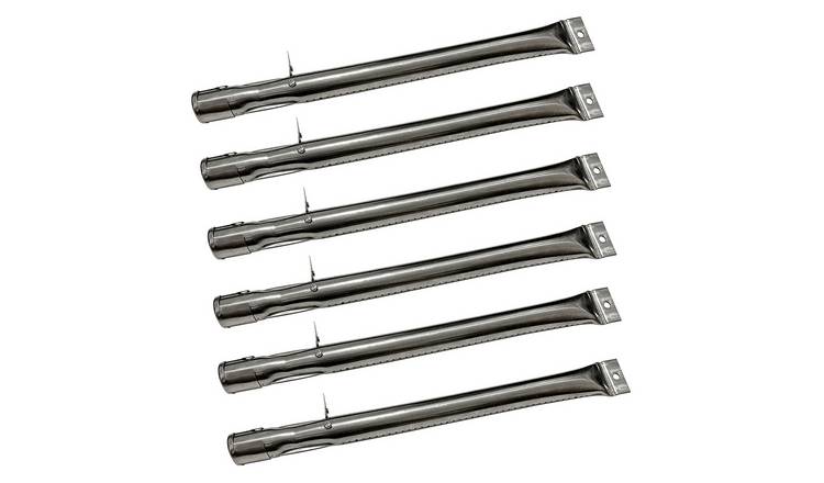 Charles Bentley Set of 6 Ottimo Gas BBQ Burner Set - Silver