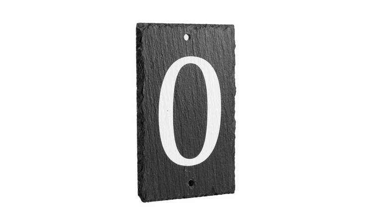 Nicola Spring Slate House Sign - Number 0