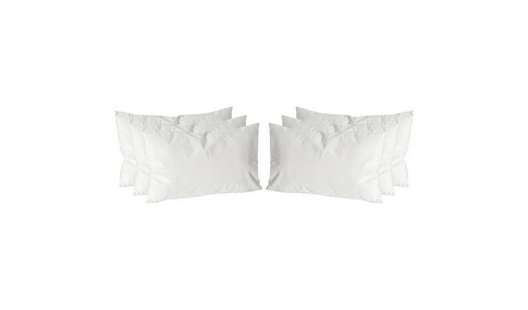 Nicola Spring Rectangle Velvet Cushions - 60cm x 40cm - Cream - Pack of 6