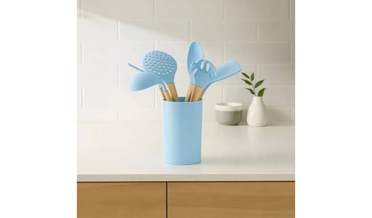 Orsina Zing 7 Piece Utensil Set – Blue