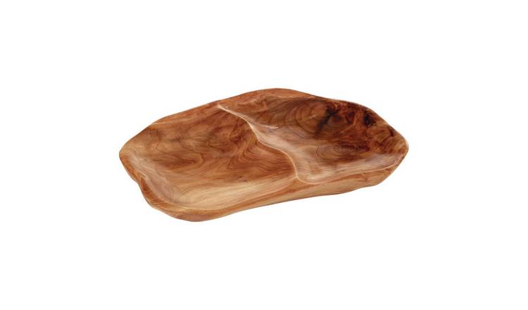 Orsina Savin 2 Section Serving Dish in Cedarwood