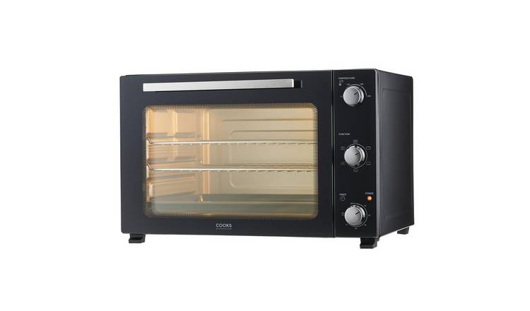 Cooks Professional 60L X-Large Mini Oven Countertop Cooker - Black & Silver