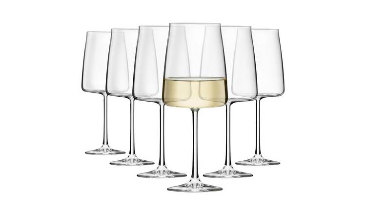 RCR Essential Crystal White Wine Glasses - 545ml - Pack of 6