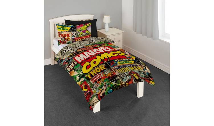 Marvel Avengers Comics Multicoloured Duvet Cover Set - Single