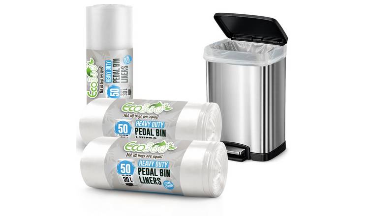 EcoBag White 30L Heavy Duty Pedal Bin Liners - Pack of 150