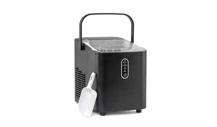 Baridi Ice Cube Maker with LED Display & 10 Minute Freeze - Black