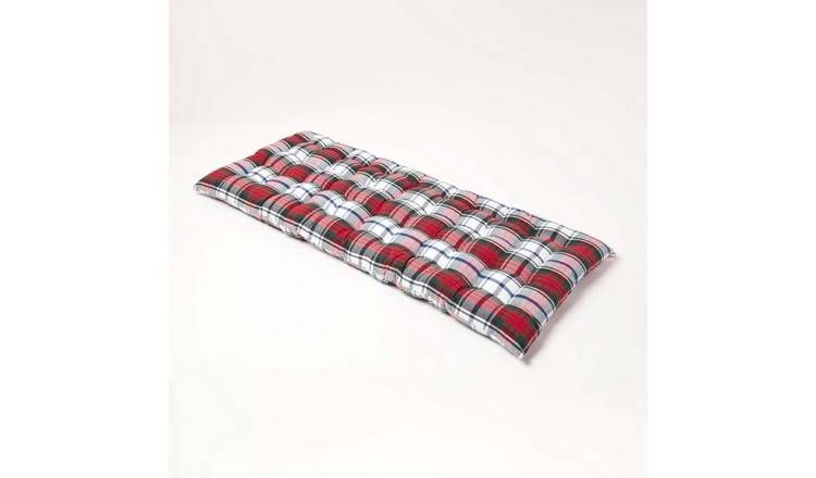Homescapes 2 Seater Macduff Tartan Bench Cushion