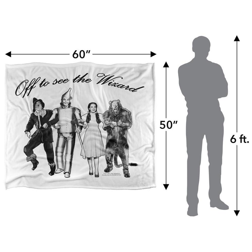 The Wizard Of Oz Off To See The Wizard Blanket - 147cm x 91cm - Image 4