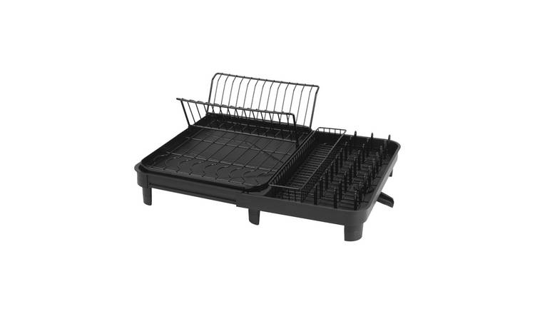Living and Home Extendable Dish Rack - Black