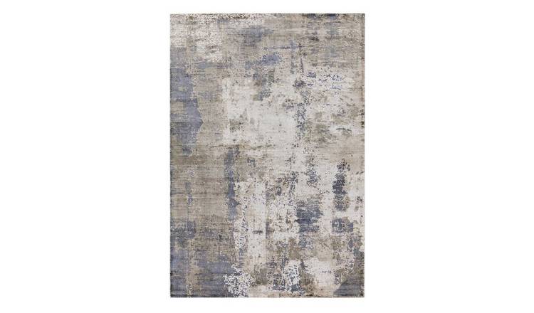 Mega Flooring Grey Handmade Abstract Rug - 120 x 170cm