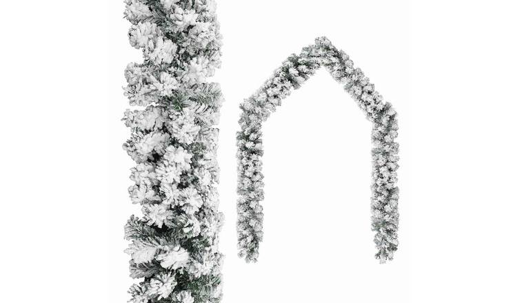 Walplus PVC Folked Snow Christmas Garland - Green - 500 cm