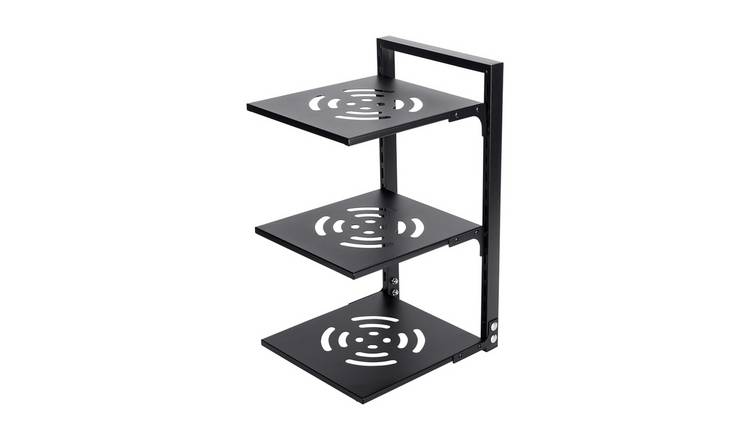 Living and Home 3-Tier Adjustable Kitchen Pot Rack - Black