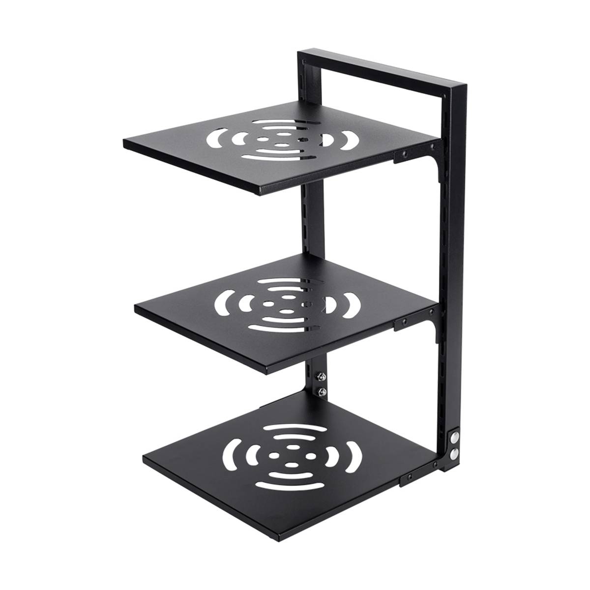 Living and Home 3-Tier Adjustable Kitchen Pot Rack - Black - Image 1