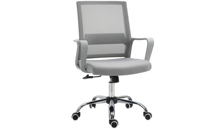 Vinsetto Swivel Ergonomic Mesh Computer Chair - Grey