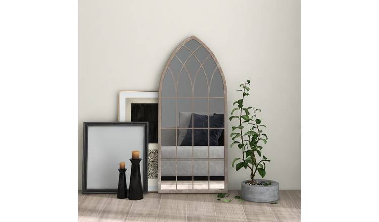 Walplus Iron Wall Mirror - Cream - 100 x 45 cm