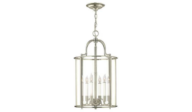 Elstead Gentry 6 Arm Pendant Light - Polished Nickel