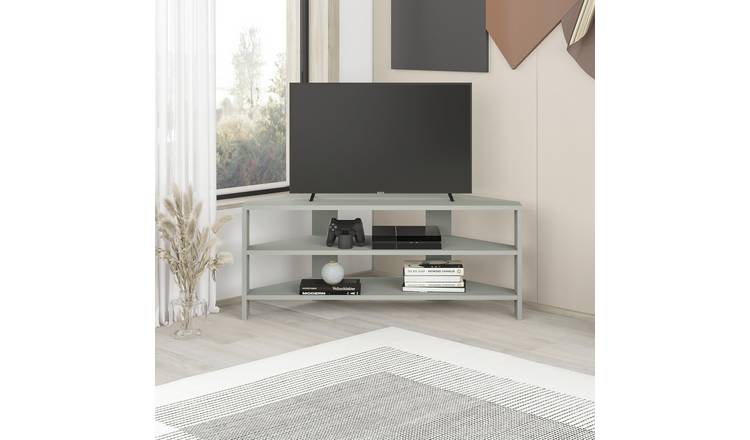 Decortie Thales Corner Particleboard TV Unit Top - sage green
