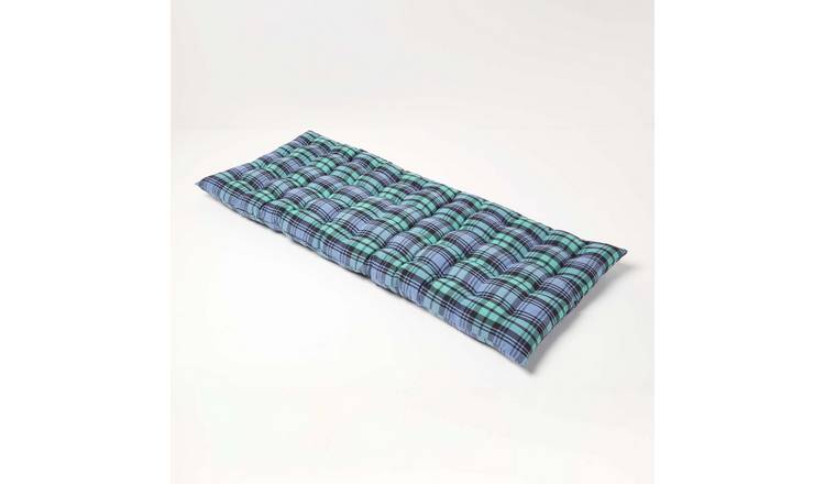 Homescapes 2 Seater Blackwatch Tartan Bench Cushion