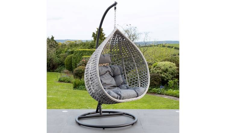 Artemis Home Oakley Hanging Egg Pod Chair - Dark Grey