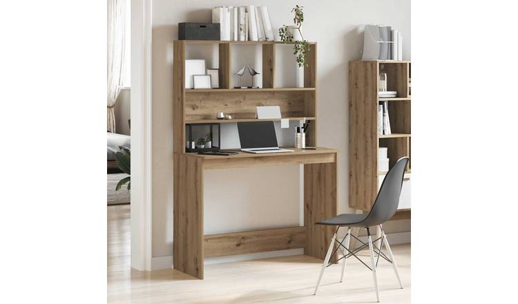 Walplus Shelves Engineered Wood Desk - Oak - 102 x 45 x 148 cm