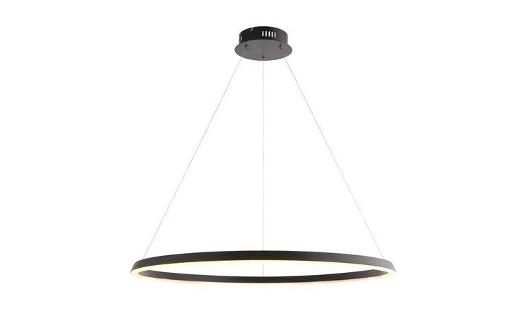 Loops Direct Aluminium Ceiling Pendant Light - Matt Black