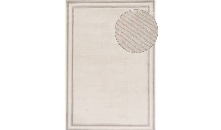 The Rugs Grey Carmel Bordered Rug - 80 x 150cm