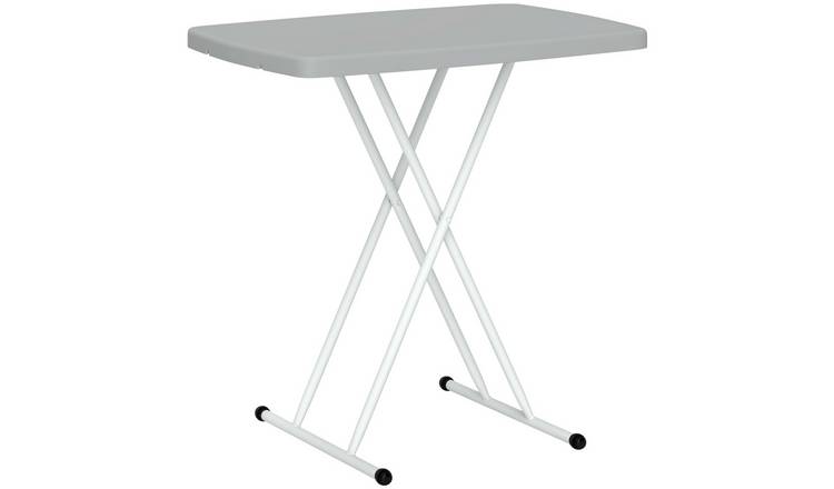Outsunny Foldable Indoor Outdoor Heavy Duty Picnic Table - Charcoal Grey