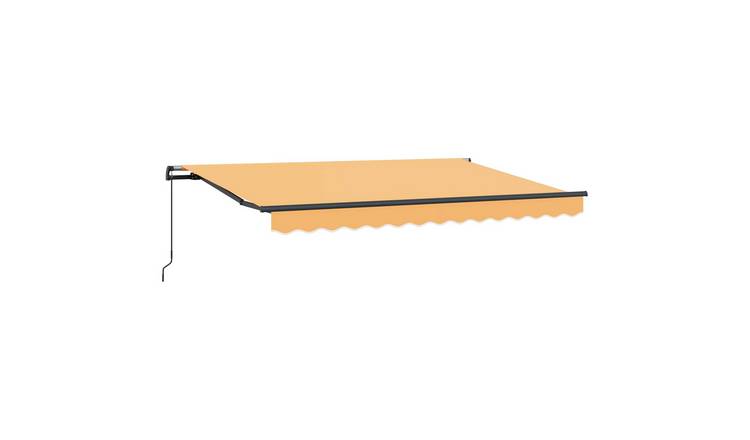 Walplus Aluminium Retractable Awning - Sand - 500 x 300 cm