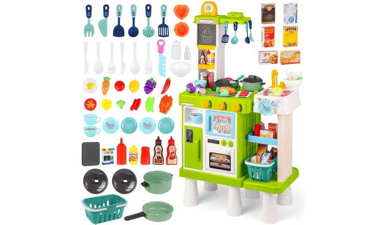 deAO Large Play Kitchen Set - Green