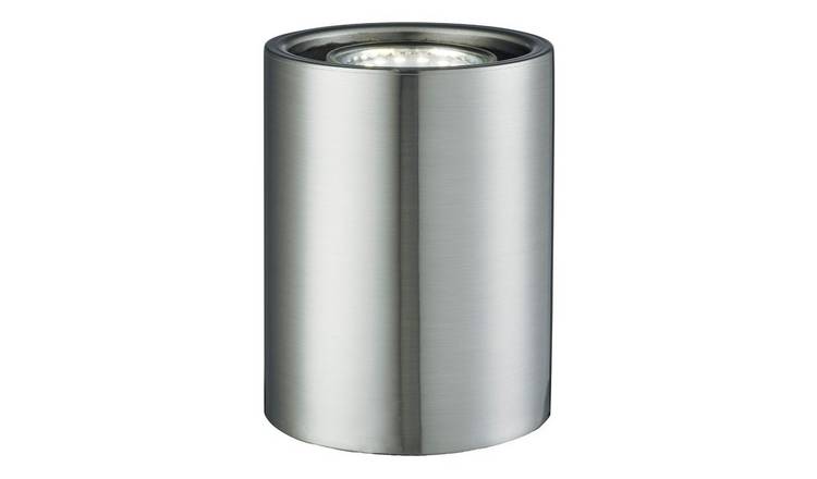 Happy Homewares Small and Satin Chrome LED Floor Lamp - 9cm