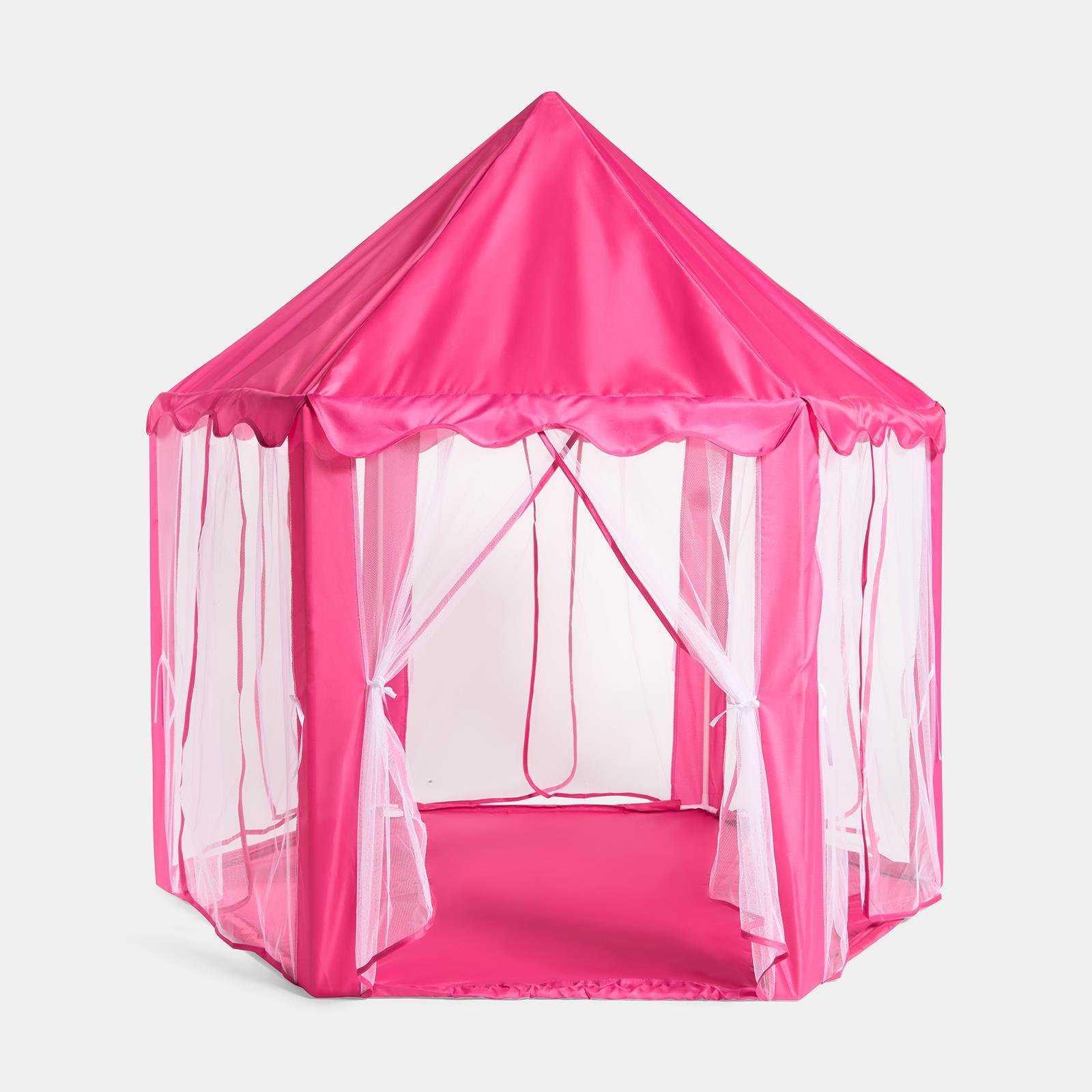 OHS Kids Outdoor Play Tent with Curtains - Hot Pink - Image 3