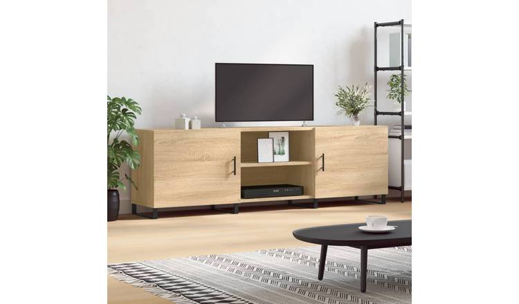 Walplus Engineered Wood TV Stand - Light Oak - 150 x 30 x 50 cm