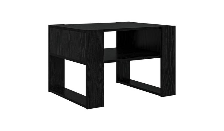 Walplus Engineered Wood Coffee Table - Black Oak - 66 x 53 x 45 cm