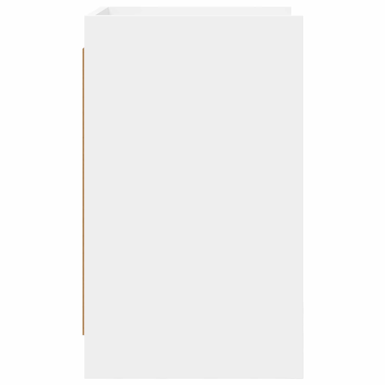 Walplus Pack of 2 Engineered Wood Bedside Table - White - 40 x 36 x 60 cm - Image 5