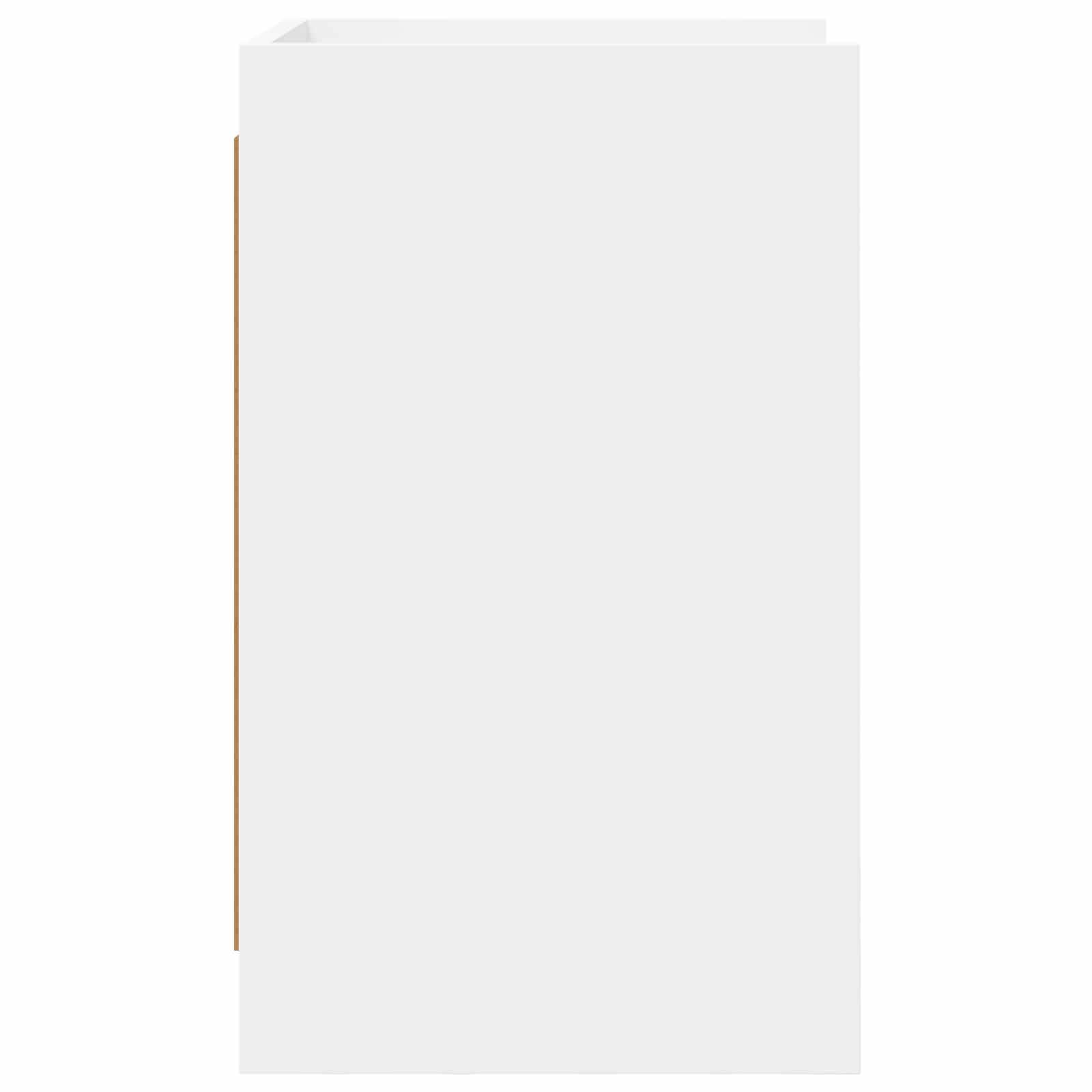 Walplus Pack of 2 Engineered Wood Bedside Table - White - 40 x 36 x 60 cm - Image 5