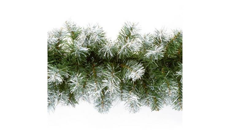 Premier Snow Tipped Artificial Garland - Green