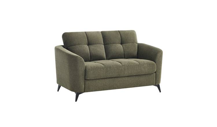 Furniture Online Solna Scandi 2 Seater Linen Sofa – Green