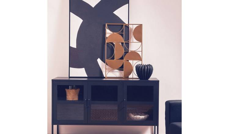 Orsina Trento Finish Semicircle Design Wall Art - Gold
