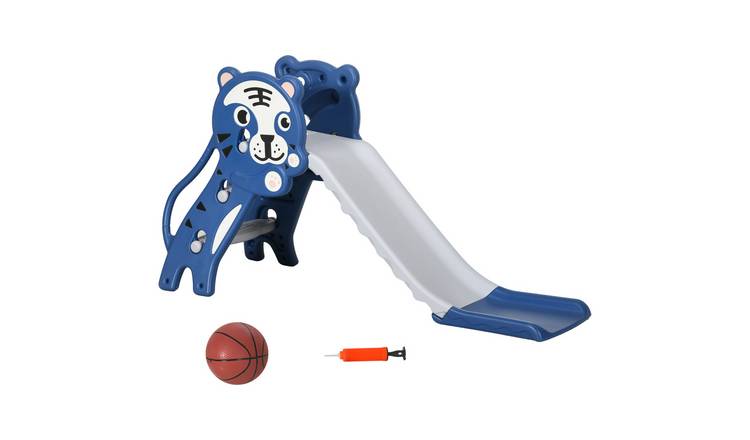 AIYAPLAY 3 in 1 Tiger Theme Toddler Slide Playset – Blue
