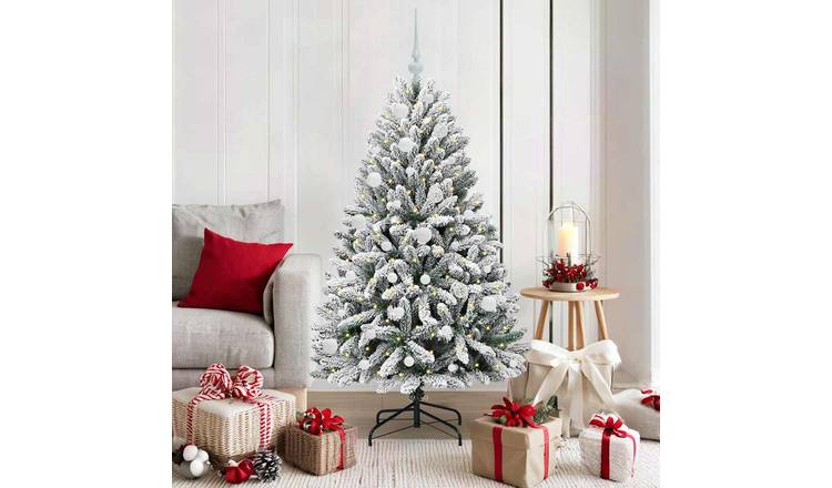 Walplus PVC and White Ornaments Christmas Tree - Green and White - 150 cm