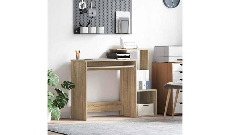 Walplus Engineered Wood Desk - Light Oak - 106 x 41 x 88.5 cm