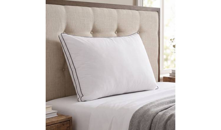 Homescapes Cotton Microfibre Filled Pillow - White