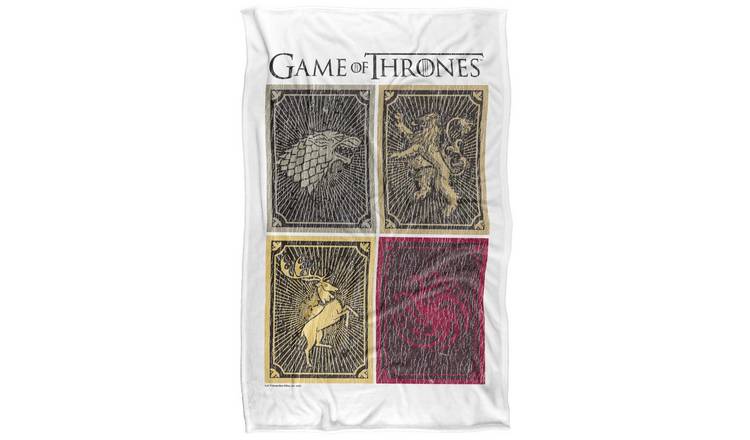 Game Of Thrones Houses Crest Soft Touch Blanket - 152cm x 127cm