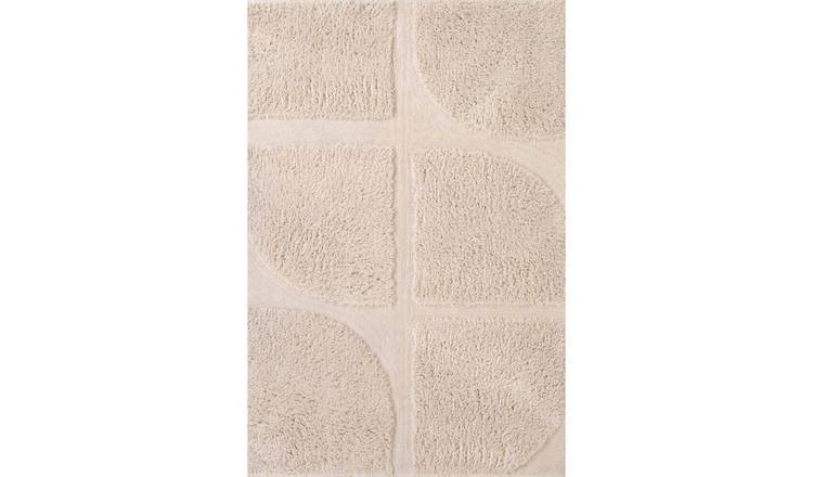 Ted Baker Cream Lambeth Jasper Geometric Rug - 80 x 150cm