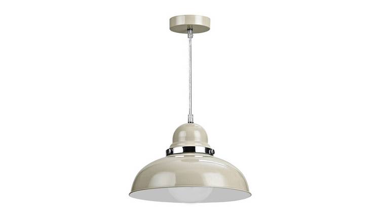 Orsina Vermont Metal Bowl-Shaped Pendant Light - Clay