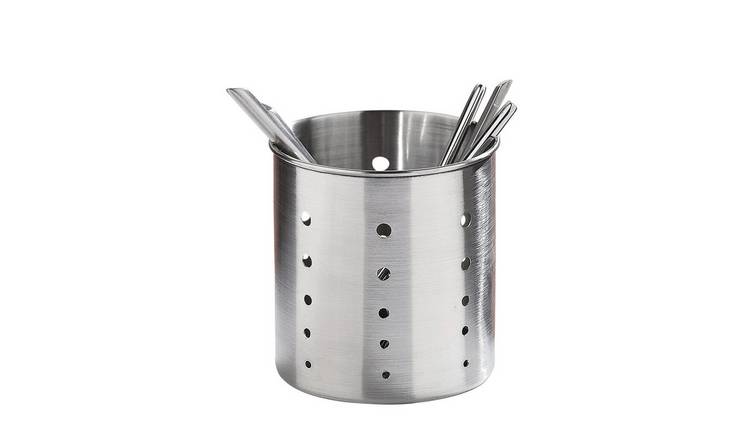 Orsina Soren Satin Stainless Steel Cutlery Caddy - Silver