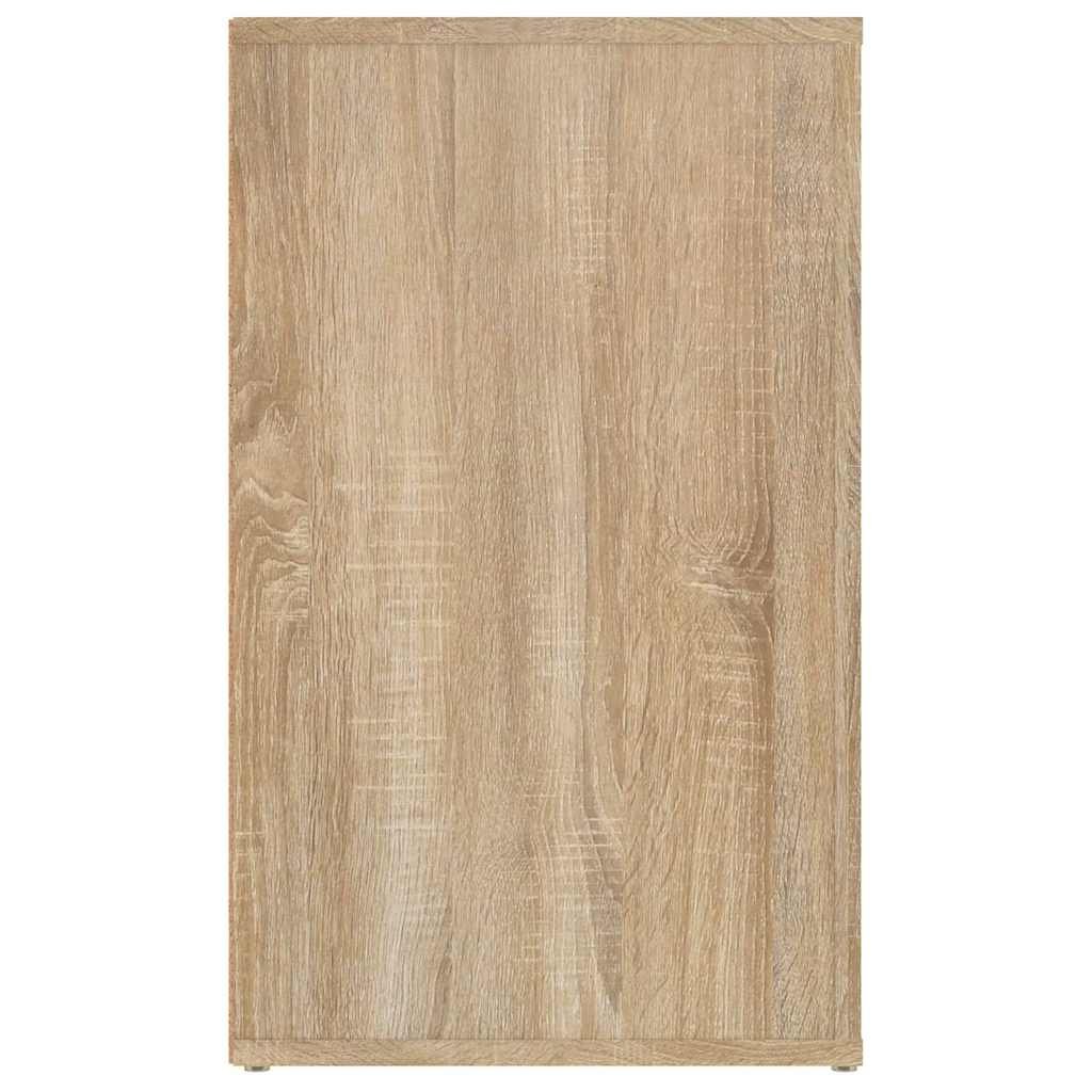 Walplus 3 Drawer Engineered Wood Bedside Cabinet - Light Oak - 50 x 36 x 60 cm - Image 8