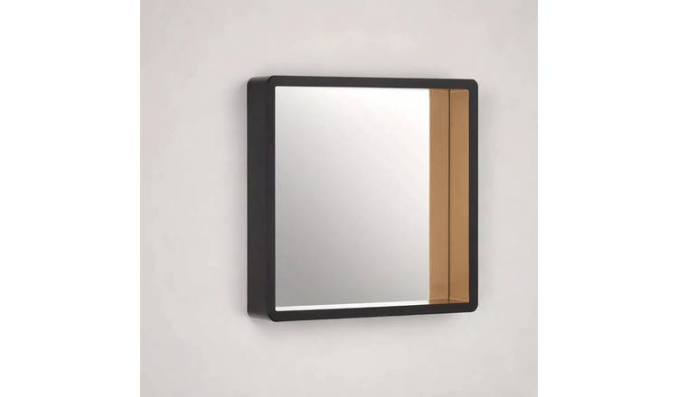 Orsina Trosa Medium Wall Mirror with Edge – Black and Gold
