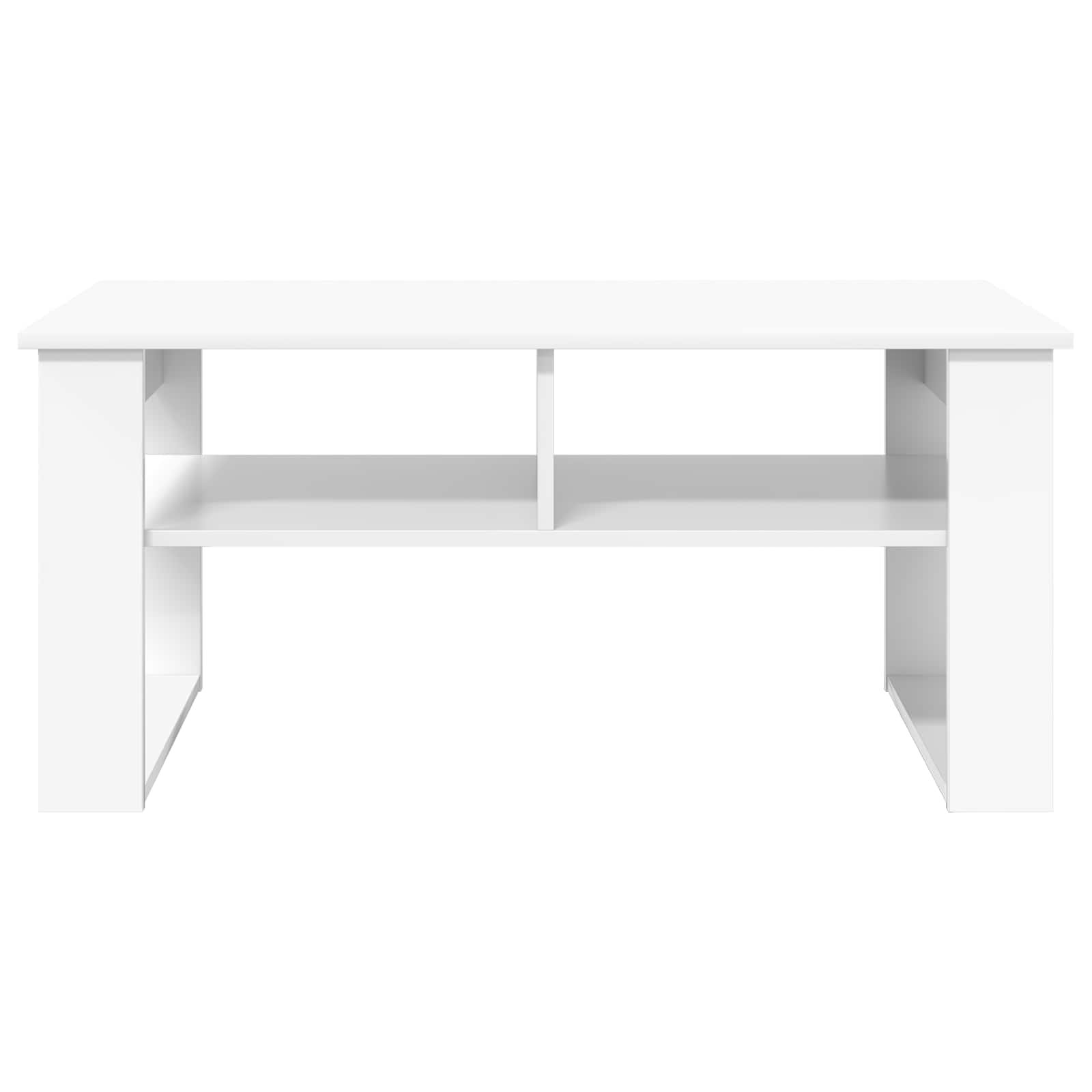 Walplus Engineered Wood Coffee Table - White - 96 x 54 x 44 cm - Image 4