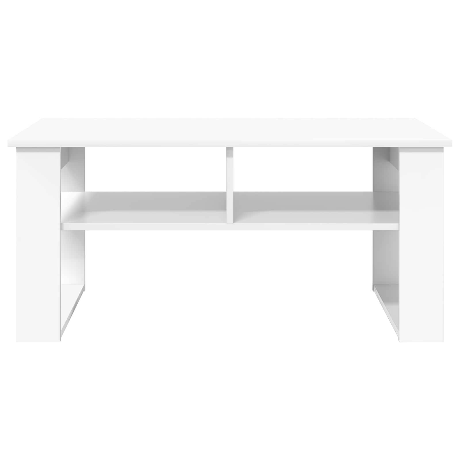 Walplus Engineered Wood Coffee Table - White - 96 x 54 x 44 cm - Image 4